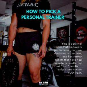 How to pick a personal trainer