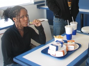 Kiki at White Castle