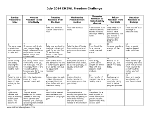 July Freedom Challenge