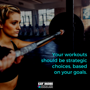 Working out for your goals - Eat More 2 Weigh Less